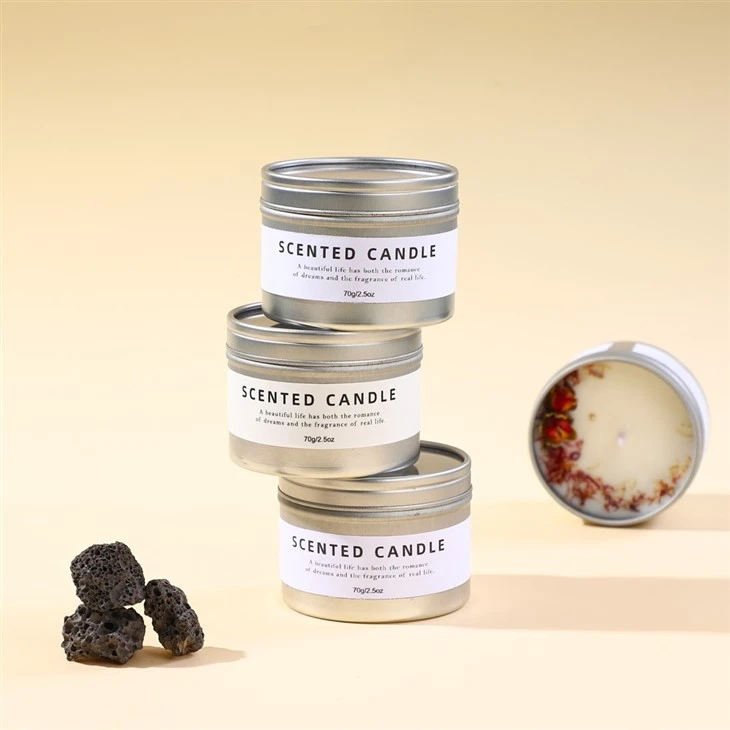 Luxury Travel Tin Candle